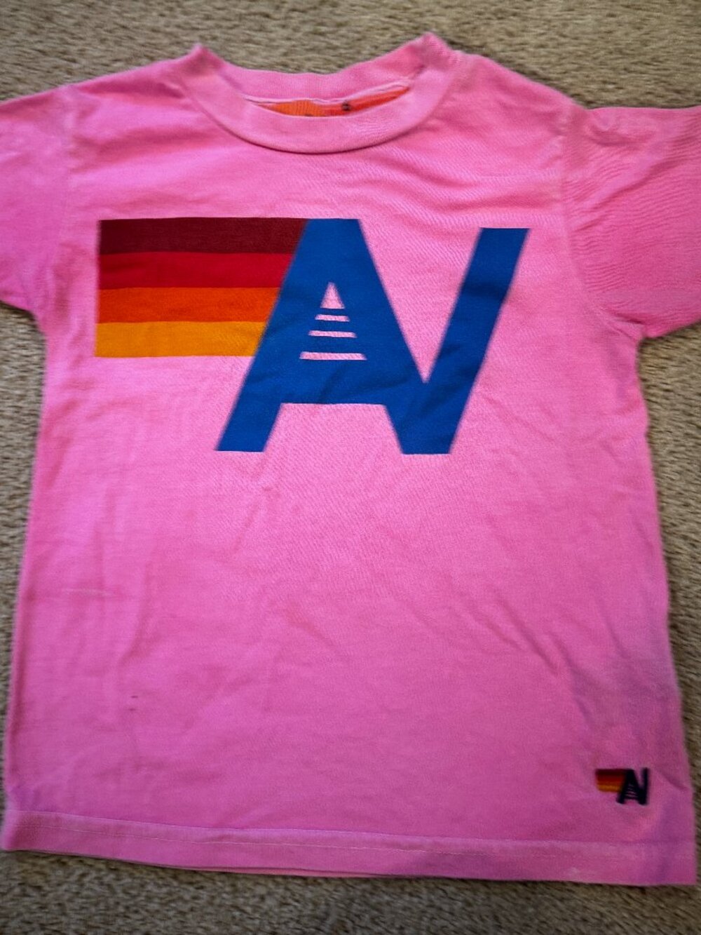 Size 6 kids Aviator Nation Pink Shirt